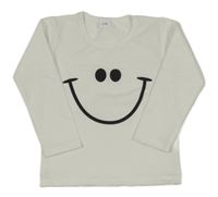 Bílé triko se smajlíkem
