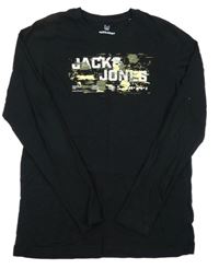 Černé triko s potiskem Jack & Jones