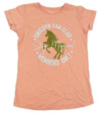 Neonově růžové tričko s koníkem Primark