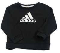 Černá mikina s logem Adidas