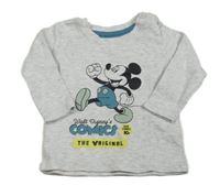 Šedé triko s Mickeym Primark 
