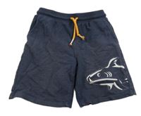 Tmavomodré teplákové kraťasy se žralokem Kiki&Koko