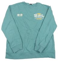 Mátová mikina s nápisem C&A