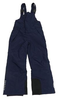 Tmavomodré šusťákové laclové oteplovačky Crivit