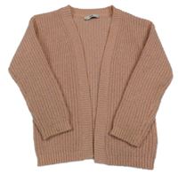 Světlerůžový třpytivý svetrový cardigán C&A