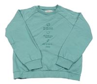 Mátová mikina s nápisy Pocopiano