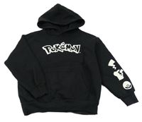 Černá mikina s Pokémony a kapucí Benetton