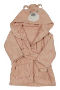 Nové - Broskvový froté župan s kapucí George
