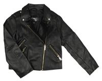 Černý koženkový crop křivák Firetrap