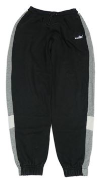 Černo-šedé tepláky s logem Puma vel. 176