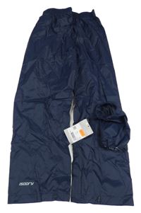 Nové - 2set - Tmavomodré šusťákové nepromokavé kalhoty + sáček Mountain Warehouse