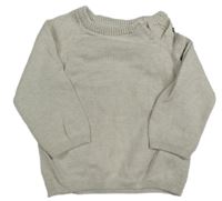 Světlebéžový melírovaný svetr H&M