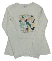 Bílé triko se zvířátky alive