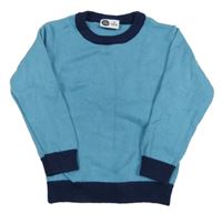 Modro-tmavomodrý pletený svetr Lily & Dan