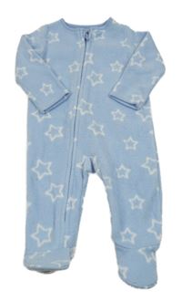 Světlemodrý fleecový overal s hvězdičkami F&F
