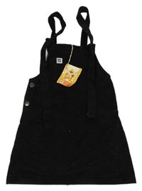 Nové - černé manšestrové šaty s kapsou 