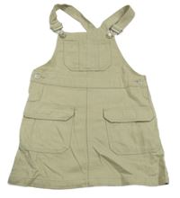 Světlekhaki riflové šaty H&M