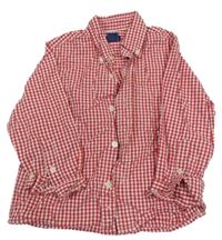 Červeno-bílá kostkovaná košile ZA-BOY