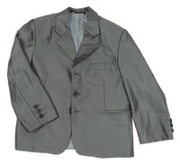 Šedé pruhované slavnostní sako B B-BOU'M