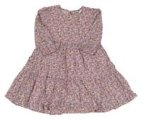 Světlerůžové šaty s kytičkami Topolino