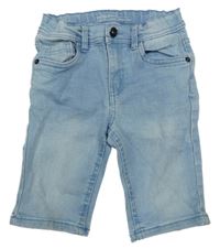 Světlemodré teplákové riflové kraťasy Denim Co.