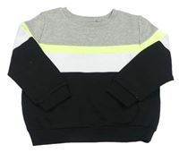 Šedo-bílo-černá mikina Primark