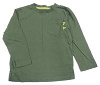 Khaki triko s kapsou s ostny Mothercare