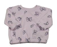 Lila mikina s motýly Primark