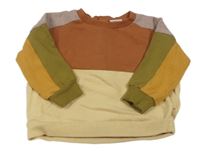 Hnědo-béžovo-khaki mikina Next