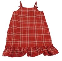 Červeno-bílé kostkované šaty H&M