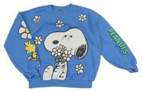 Modrá mikina se Snoopym a květy M&S