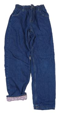 Modré podšité relaxed rifle H&M