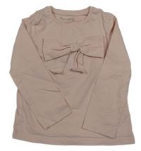 Růžové triko s mašlí Nutmeg