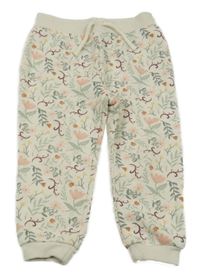 Béžové květované tepláky Primark