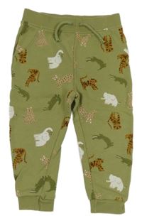 Zelené tepláky se zvířaty Primark