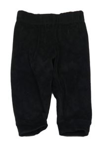 Černé plyšové tepláky Lupilu