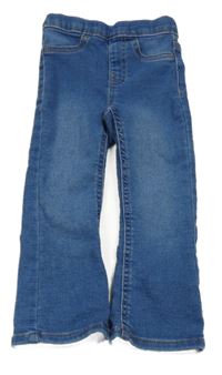 Modré teplákové flare džegíny Lily & Dan