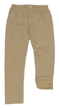 Pískové teplé legíny se srdíčky Topolino