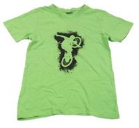 Zelené tričko s cyklistou