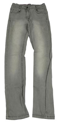 Šedé skinny rifle Gémo