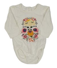 Smetanové body s květinami H&M