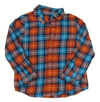 Červeno-modrá kostkovaná košile Mothercare