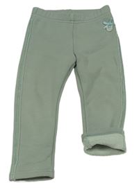 Khaki zateplené legíny Coccodrillo