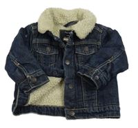 Tmavomodrá zateplená riflová bunda zn. Primark