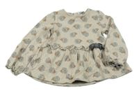 Béžová tepláková tunika s ježky Mayoral