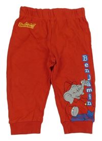 Červené tepláky se slonem 