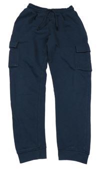 Tmavomodré tepláky s kapsami Next