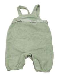 Zelené žebrované sametové laclové kraťasy Ergee