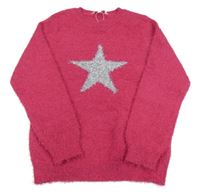 Růžový svetr s hvězdou 