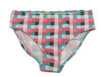 Nové - Růžovo-zeleno-bílé kostkované plavkové kalhotky Pepperts